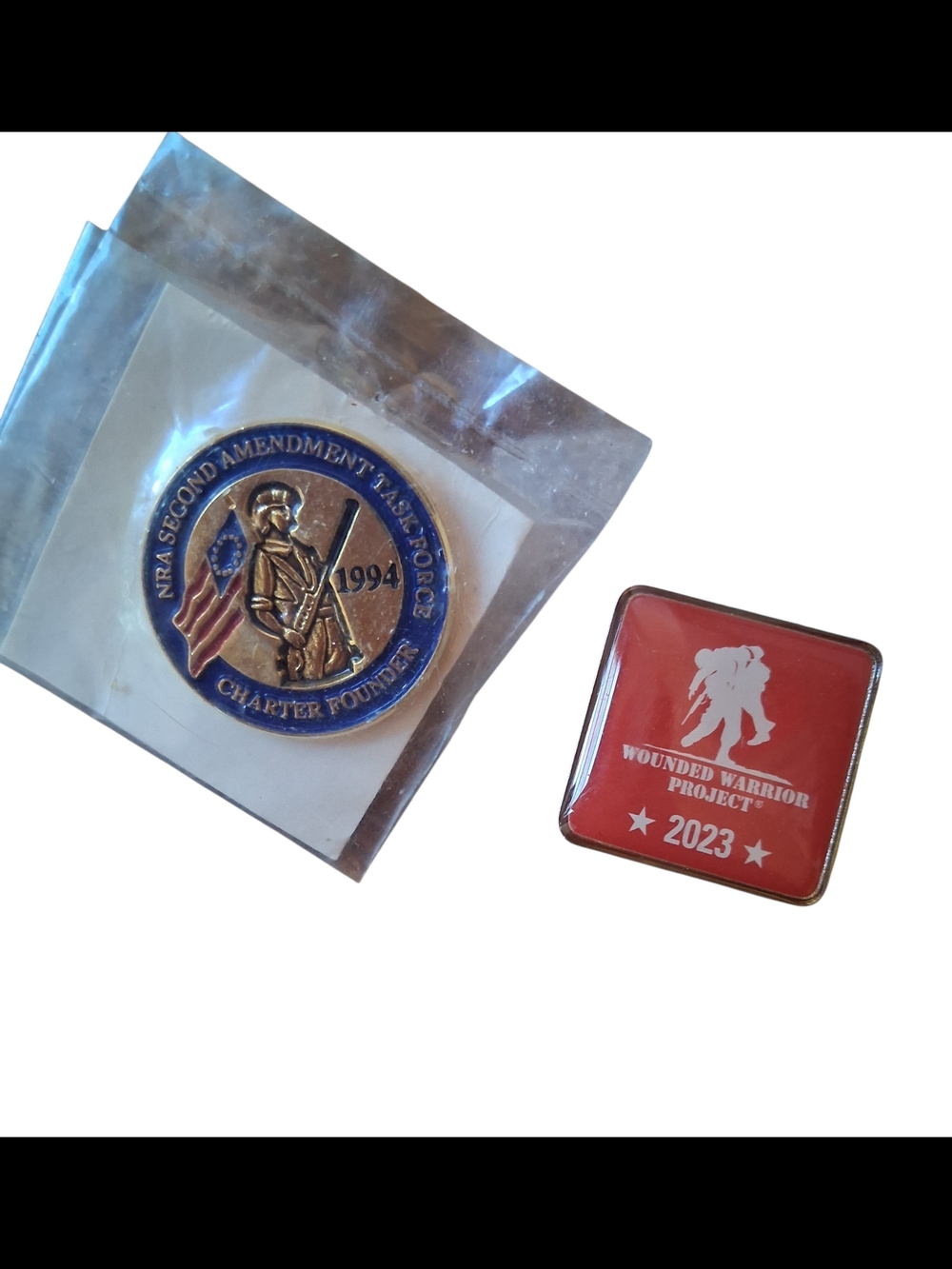 Red Wounded Warrior Project Commemorative Pin - 2023